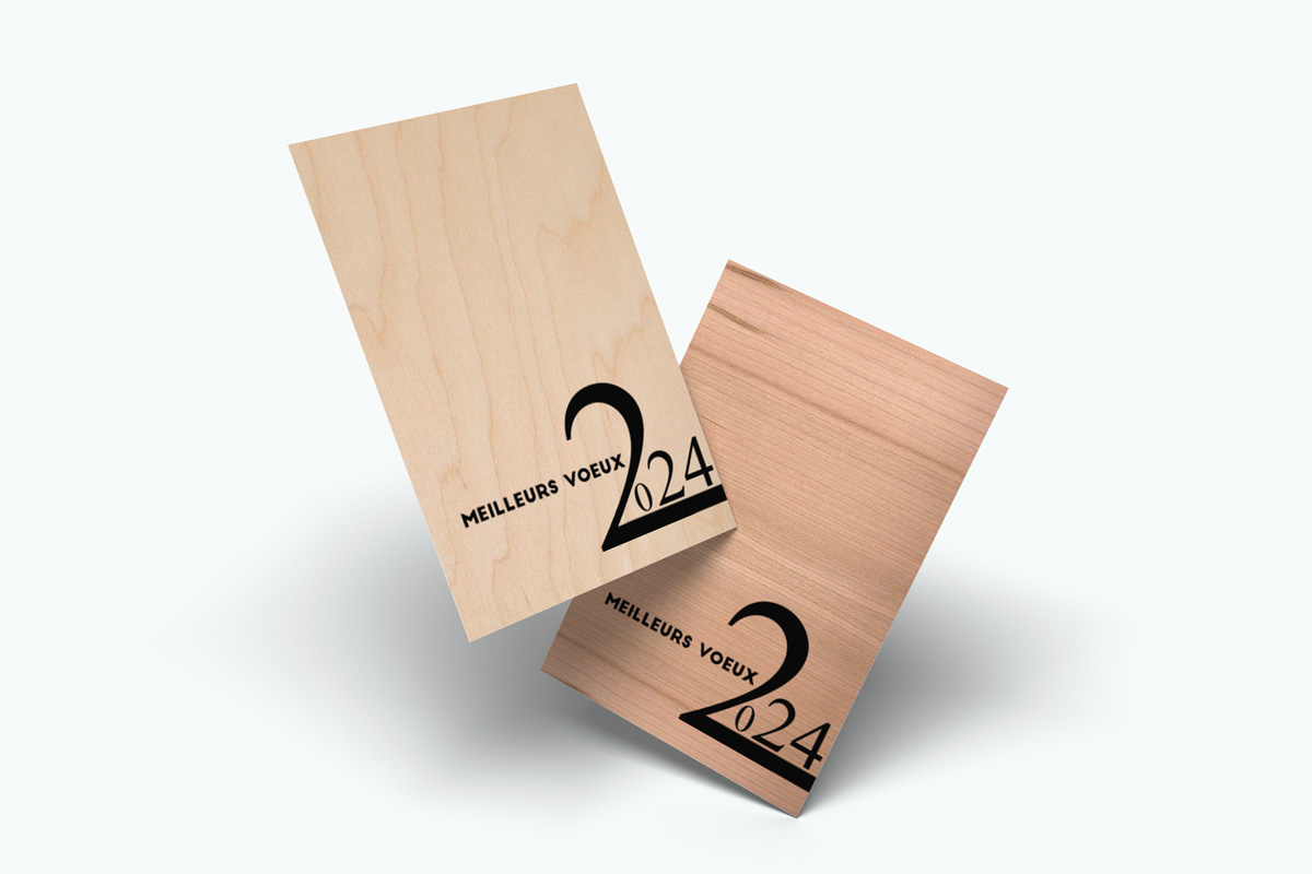 Carte De Félicitations De Mariage En Bois Personnalisée - Cadeau Argent, Écriture Blanche, Design Cœur